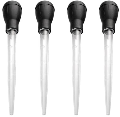 4 Piece BBQ Dripper, Large Pipette, Large Syringe, Cooking Dropper, Turkey Basting Set