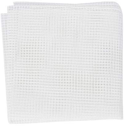 CABODYALS 3 pz 59.07 pollici Bianco Tessuto per Punto Croce Ricamo Griglia A Rete Quadrati Ricamato Tela Aida Poliestere Morbido Tessuti Classici per Cucire Fare Casa Fai Da Te Artigianato Ricamo Deco