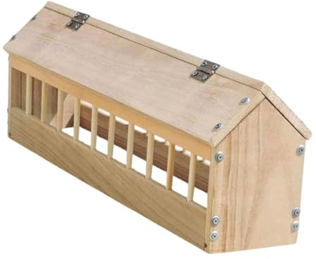 Sharplace Mangeoire à Pigeons, Distributeur de Nourriture pour volaille, gamelle pour Oiseaux, mangeoire pour Poulets, cailles, Oiseaux de Jardin, 60cm