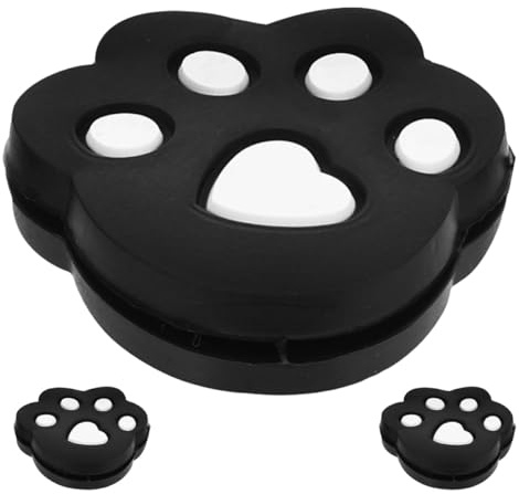 DOITOOL Amortiguador de Vibraciones de Silicona para Raqueta de Tenis 3 Unidades Color Negro Diseño de Garra Pequeño y Ligero para Absorción de Impactos en Deportes de Tenis