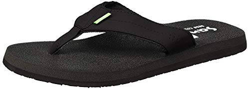 Sanuk Herren Beer Cozy Coaster Flipflop, Schwarz, 42 EU