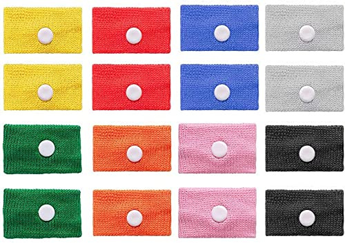 Iwobi 8 Paia Braccialetti Antinausea, Anti Nausea Digitopressione, Bracciale Antinausea, Agopressione Nausea Relief Braccialetti, per Cinetosi Sollievo Dai Mal di Testa