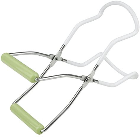 Dr Oetker 3229 Pince à Bocaux, Bocaux en verre, Stérilisation bocaux, Pince bocal, Acier inoxydable, Revêtement PVC, Plastique, Argent, Vert, Blanc, 22 cm x 8 cm x 3,5 cm