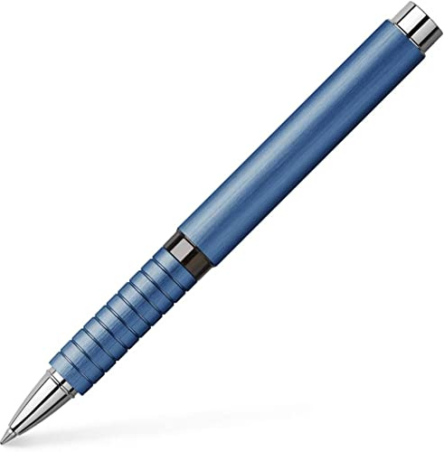 Faber-Castell 148436 -Tintenroller Essentio, Aluminium blau, 1 Stück