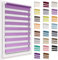 Doppelrollo ohne Bohren, 70x220cm Stoffgröße, Duo Rollo Klemmfix, Easyfix, lichtdurchlässig und verdunkelnd, Day&Night, Klemmrollo Sonnenschutzrollo Fensterrollo für Fenster & Türen