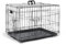 Furdreams 48-Inch Dog Cage Crate – Heavy Duty Black Metal Folding Crate with 2 Doors (Front & Side), Chew-Resistant Plastic Base Tray, and Carrier Handle – Ideal for Puppy Training (121 x 74 x 81cm)