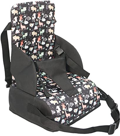 Yajimsa Cojín Elevador para Silla - cinturón Seguridad para bebés,Asiento Elevador para Mesa Comedor, Asiento Elevador Creciente, Asiento Elevador para niños con Hebillas