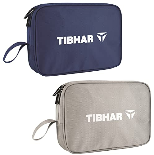 Tibhar Tischtennis Hülle Hong-Kong für bis 4 Schläger | Eckig | Marine (blau) | 31cm x 21cm x 8,5cm