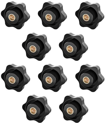 Tuerca Perilla, Perilla de Sujeción, Perillas de Estrella, Tuerca Perilla de Mango, M5 Moleteado Pomos, Tuercas de Agarre de Perilla Moleteada, Perilla de Sujeción de Rosca Moleteada, Para Industria