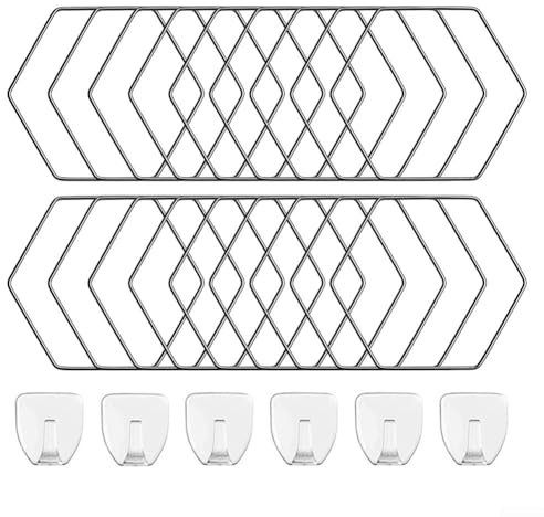 Ampio supporto per piante rampicanti anelli esagonali traliccio per filodendri, hoyas, edera