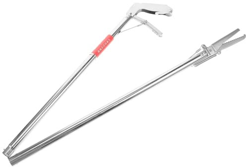 Supvox Russisches Glücksspinner-trinkgeschirr Schlangenclip Schlangengreifwerkzeuge Faltbare Schlangenfängerklemme Nützlicher Schlangenfänger-Clip Schlangenstabfänger Rostfreier Stahl