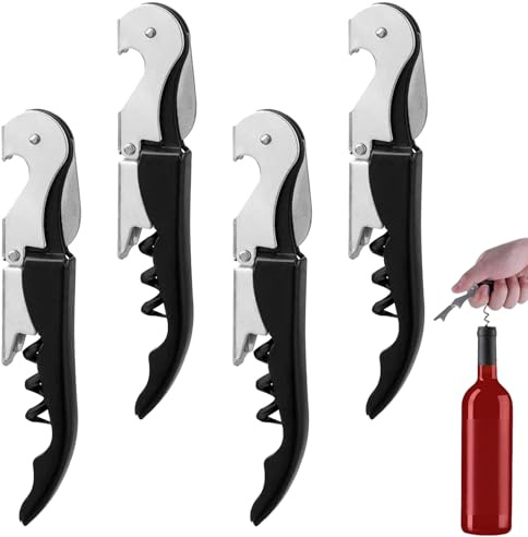 Limonadier Professionale,Cavatappi,3 In 1 Per Bottiglia Di Birra E Vino,Coltelli Da Sommelier In Acciaio Inox Con Apribottiglie E Taglierina Capsule