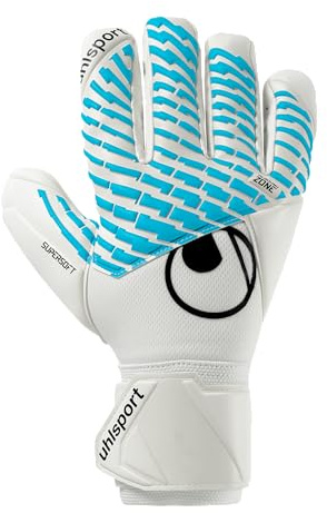 uhlsport | Cybertec Supersoft HN 2025 | Goalkeeper Gloves | White/Cyber Blue/Black (8)