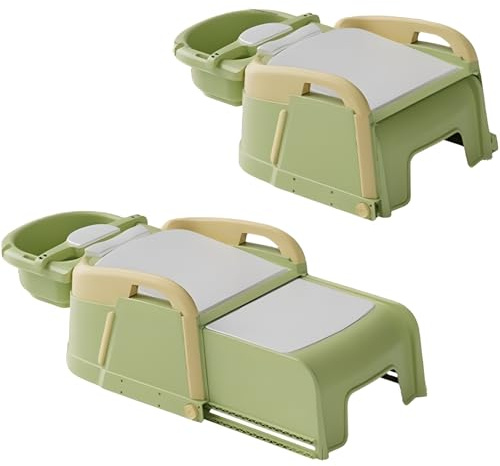 Chaise de salon de coiffure, inclinable réglable pour le lavage des cheveux, capacité de charge de 300 kg, lit de shampooing et lavabo pour enfants et adultes