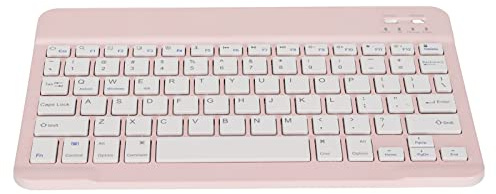 Zunate Tastiera Bluetooth Wireless, Telefono Cellulare/Tablet/Laptop/Macchina da Scrivere Universale Compatto Ergonomico, per Android/iOS/Finestre(Rosa)