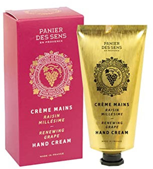 Panier des Sens - Handcreme für sehr Trockene 75ml – Trauben handlotion, Feuchtigkeitscreme, Handmaske - Shea Butter & Bio-Traubenkernöl - Handpflege aus Frankreich 97% natürliche Inhaltsstoffe