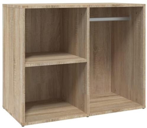 vidaXL Klädskåp sonoma ek 80x40x65 cm konstruerat trä, förvaringsskåp, toalettskåp, sovrumsskåp, sminkförvaring, sovrumsförvaring, hylla, hyllor