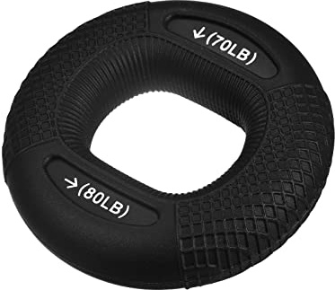 sourcing map Hand Grip Strengthener, Silicone Rings Finger Forearms Exercise Grip Trainer for Rock Climbing Athletes Workout