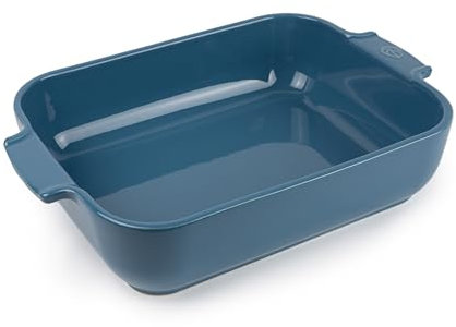 PEUGEOT - Teglia rettangolare in ceramica - 32 cm x 21,7 cm x 7,2 cm - Capacità: 2,7 L - 4-5 porzioni - Garanzia 10 anni - Made in France - Colore azzurro