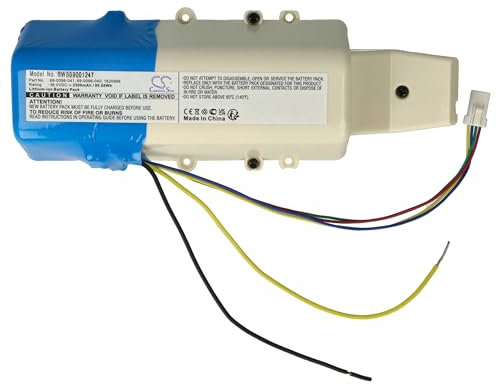 vhbw Akku kompatibel mit Bissell CrossWave Cordless Max 2551, 2554, 2590, 2593, 2596, 2554A, Deluxe 2593 Staubsauger (2500 mAh, 36 V, Li-Ion)