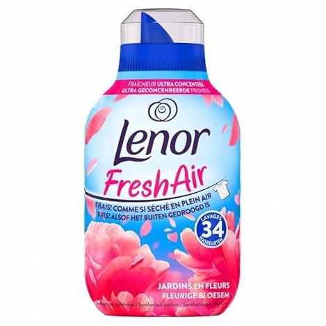 8-pack – Lenor sköljmedel Fresh Air – Flower Blossom – 34 tvättladdningar/476 ml