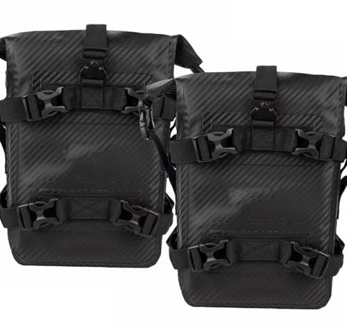 Sacoche de Selle Moto Sac De Rangement De Pare-chocs De Grande Capacité, Pochette Latérale Étanche Pour Moto, Sac De Rangement Pour Queue, Sac Suspendu Pour Moto, Sac Arrière, Sacoche De Selle(Black,2