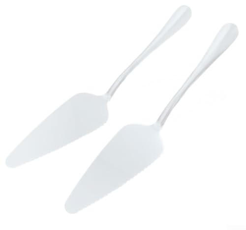 Paletta per torte in acciaio inox con bordo seghettato per tagliare torte, pizza, torte e formaggio, set da 10 utensili da cucina (versione ispessita)