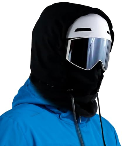 Skidbalaclava – termisk fleecehuva, vindtät halsvärmare | Utomhussport vattentät, motorcykel, cykling, vandring, skidåkning, hatt med ansiktsskydd för män