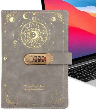 - Planificador de objetivos A5, diario de privacidad con bloqueo seguro, accesorio de escritura para adultos, adolescentes, herramienta de estudio y viaje para cumpleaños, vacaciones