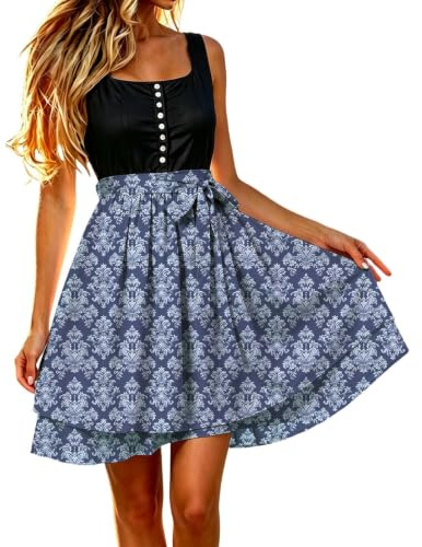 Dirndl förkläde enkel dirndlförkläde med rosett smutsavvisande Dirndlförkläden kostymförkläde med knytband Dirndl-förkläde dam för bayersk ölfest oktoberfest outfit