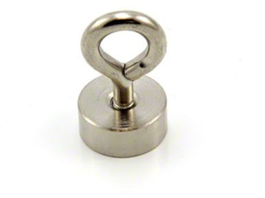 Magnet de Sujeción de Neodimio de Dia de 19mm Con Cebolio M5 Para Colgar, Sostener O Mostrar Elementos - Pull de 15kg - Paquete de 4