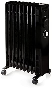 DOMO DO7327R Ölradiator - 3 Einstellungen - 2000 W - 9 Hitzelemente, schwarz