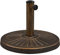 Yaheetech Pied de Parasol 10 kg Lestage pour Parasols en Résine et Fer pour Terrasse, Piscine, Patio, Jardin, Restaurant Bronze Φ44×32 cm