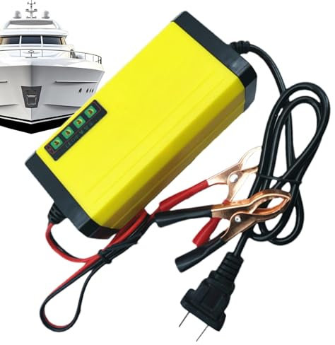 Chargeur De Batterie Automobile – Interface De Charge Intelligente, Chargeur De Batterie De Voiture, Chargeur De Batterie 12 V, Batterie Au Plomb 2-3 A Universelle Adaptée Pour Les Véhicules Électriqu