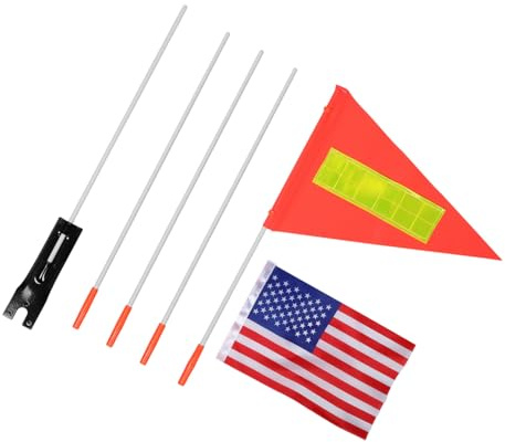 Mipcase Bandera de Seguridad para Bicicletas Infantiles Resistente la Intemperie con y Fácil de Instalar Señal de Advertencia Visible para Ciclistas Parques y Barrios