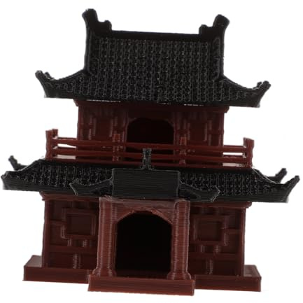 Gatuida Mini Padiglione in Plastica per Vasca e Bonsai Decorazione Paesaggistica Realistica per Giardino e Vaso Statua Ornamentale da Adatto Micro Paesaggi e Serbatoi Pesce