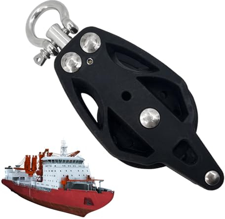Moulinet de Bateau - Poulie de Corde Marine en Acier Inoxydable pour Bateau Lourd | Bloc de pagaie Robuste pour Le Montage de Kayak, la Pose de navires, la Voile et Les Accessoires pour la