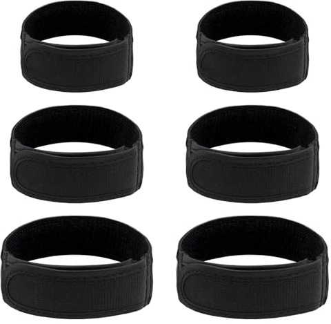 TRKETK 6 Piezas Cinturones Sin Hebilla, Cinturón Elástico Ajustable Tensor de Cintura Lateral Invisible Buckle-Free Elastic Belt para Pantalones Vaqueros, Trabajo, Casa, Caminar (Negro)