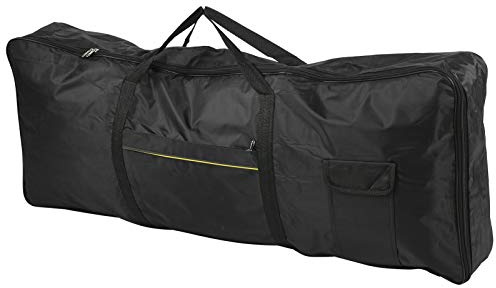 CHICIRIS Bolsa para Teclado de 61 Teclas, Funda Protectora Impermeable para Piano de órgano Electrónico de Tela Oxford con Ergonómico, para Teclado Eléctrico de 61 Teclas