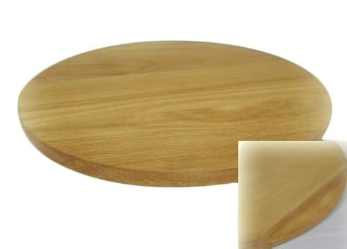 Wooden World Rundes Schneidebrett aus Buchenholz, 60 cm