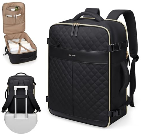 GOLF QUALITY Zaino Porta PC 17.3 Pollici - Impermeabile per Notebook, Donna, Scuola, Lavoro e Viaggio