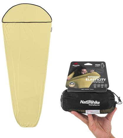 Naturehike Ultralight Sleeping Bag Liner, 390g, High Elasticity, Travel Sleeping Bag for Backpacking, Hostels, Camping