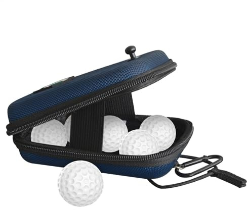 Hårt fodral för golfavståndsmätare – magnetisk avståndsmätare – hård påse | med snabbremsa och bälteshål, viktig golfutrustning bra present för golf vänner och mer