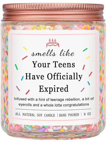 Homsolver Birthday Candles Gifts for 20 Year Old Female, Happy 20th Birthday Decorations for Women, 20 Year Old Birthday Gifts for Girl Her (Vanilla Birthday Cake Scent with Sprinkles)
