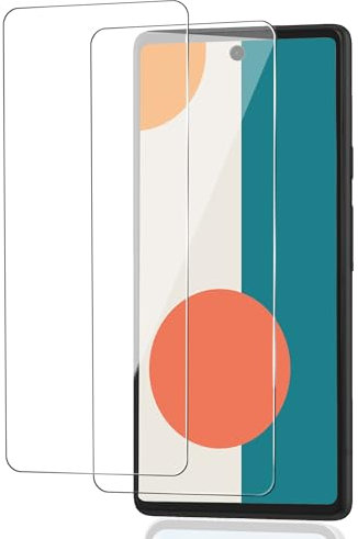 ICESPRING 2 Stück für Panzerglas für Google Pixel 6a Schutzfolie, Fingerabdruck-ID Panzerfolie für Google 6a Folie, 9H Härte Schutzglas für Pixel 6a Panzer Schutz Glas