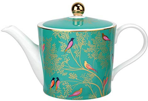 Sara Miller for Portmeirion Chelsea Teapot, Ceramic, Green, 290 x 175 x 150 cm