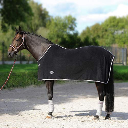 York Polarfleecedecke Abschwitzdecke Fleecedecke Pferdedecke Britta (165 cm, schwarz)