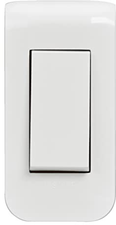 LEGRAND | Kit Interrupteur Ou Va-Et-Vient Étroit, Mosaic, Prêt À Installer Avec Plaque Et Boîte D'Encastrement, Connexion Rapide Sans Outil, Design Moderne Blanc Brillant