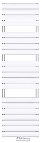 doporro Scaldasalviette da Parete per Bagno 180x50 cm, Radiatore Termoarredo Piatto in Acciaio ad Acqua Calda, Attacco Basso Centrale, Colore Bianco