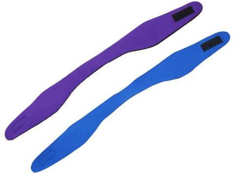 VANZACK 2pezzi Fascia Da Nuoto in Neoprene Regolabile Per Protezione Delle Orecchie Per Yoga Immersioni e Attività Acquatiche Blu Per Ragazzo Ragazza e Adulti